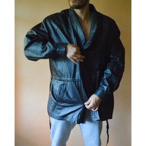 90s Vintage LEEMAN Belted Leather Jacket